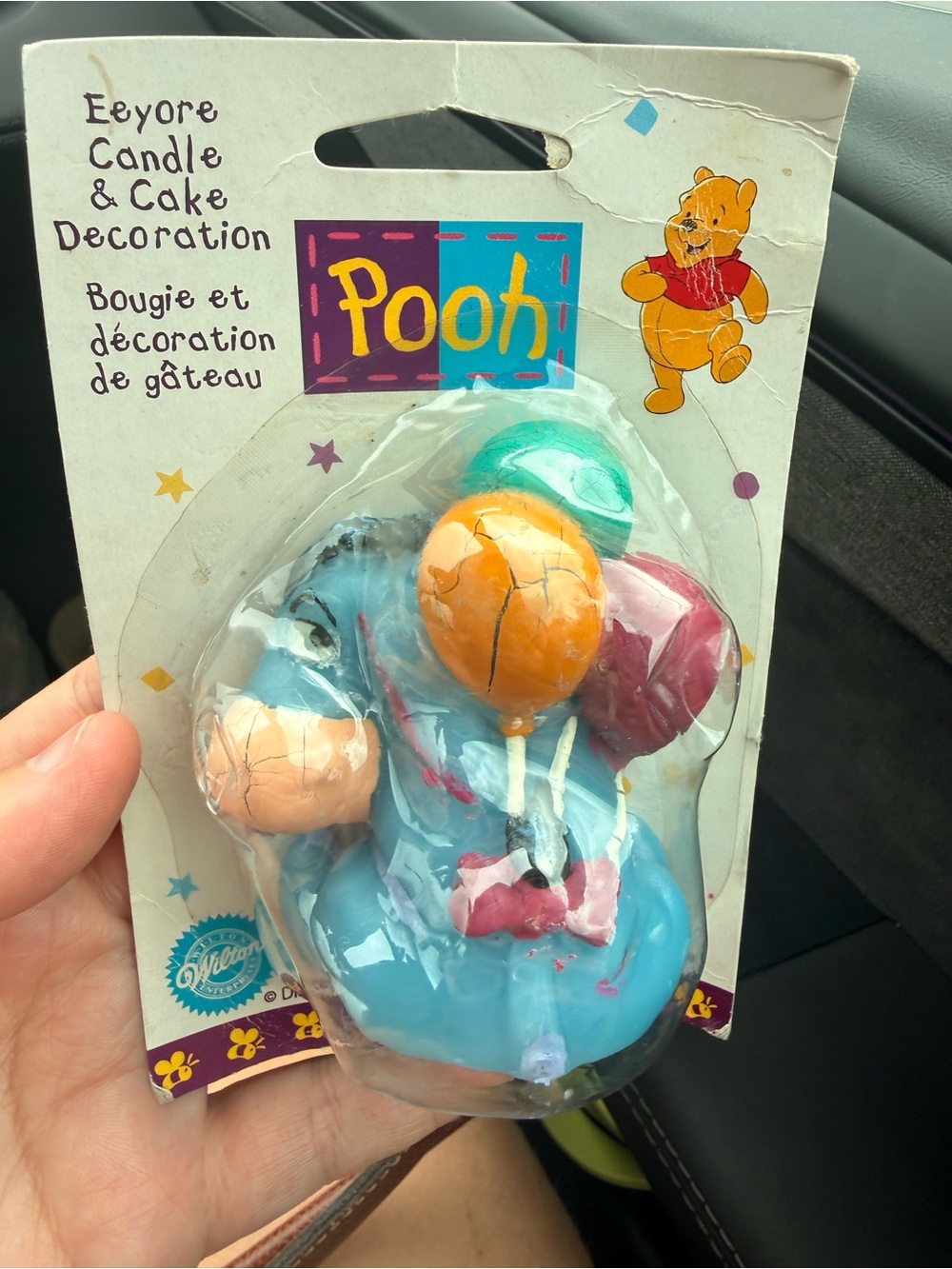 Vintage 1996 Eeyore Candle & Cake Decoration Winnie The Pooh Disney